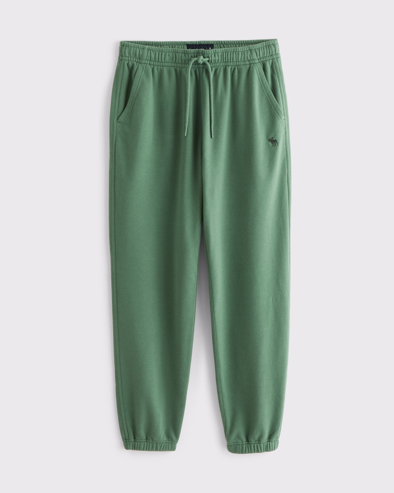 Heren Sweatpants van badstof met logo Heren Opruiming