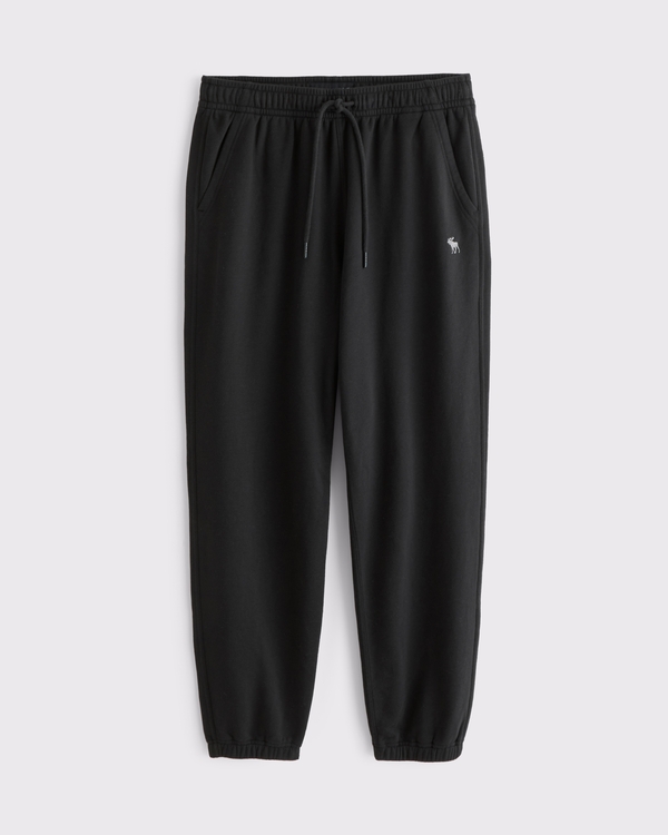 French Terry Icon Sweatpant, Black view 1