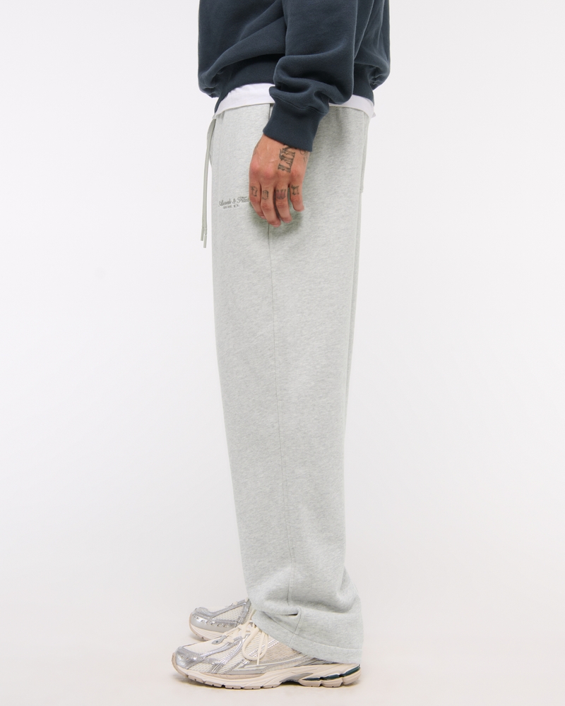 French Terry Logo Open-Hem Sweatpant
