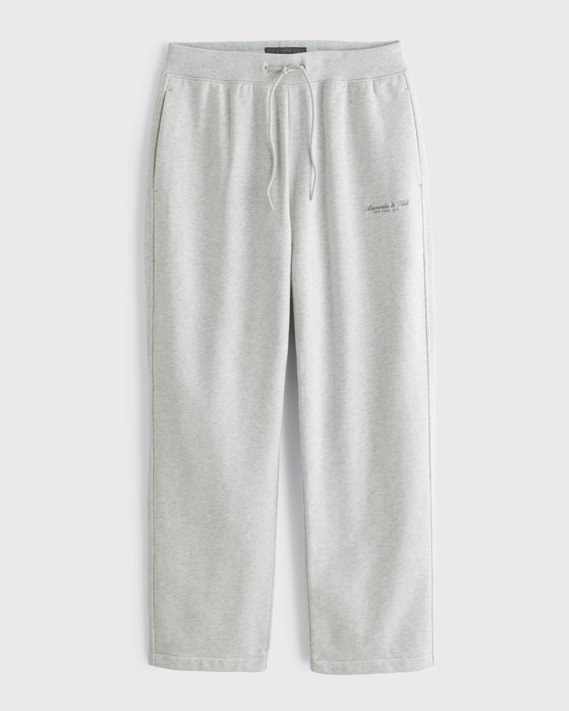 French Terry Logo Open-Hem Sweatpant