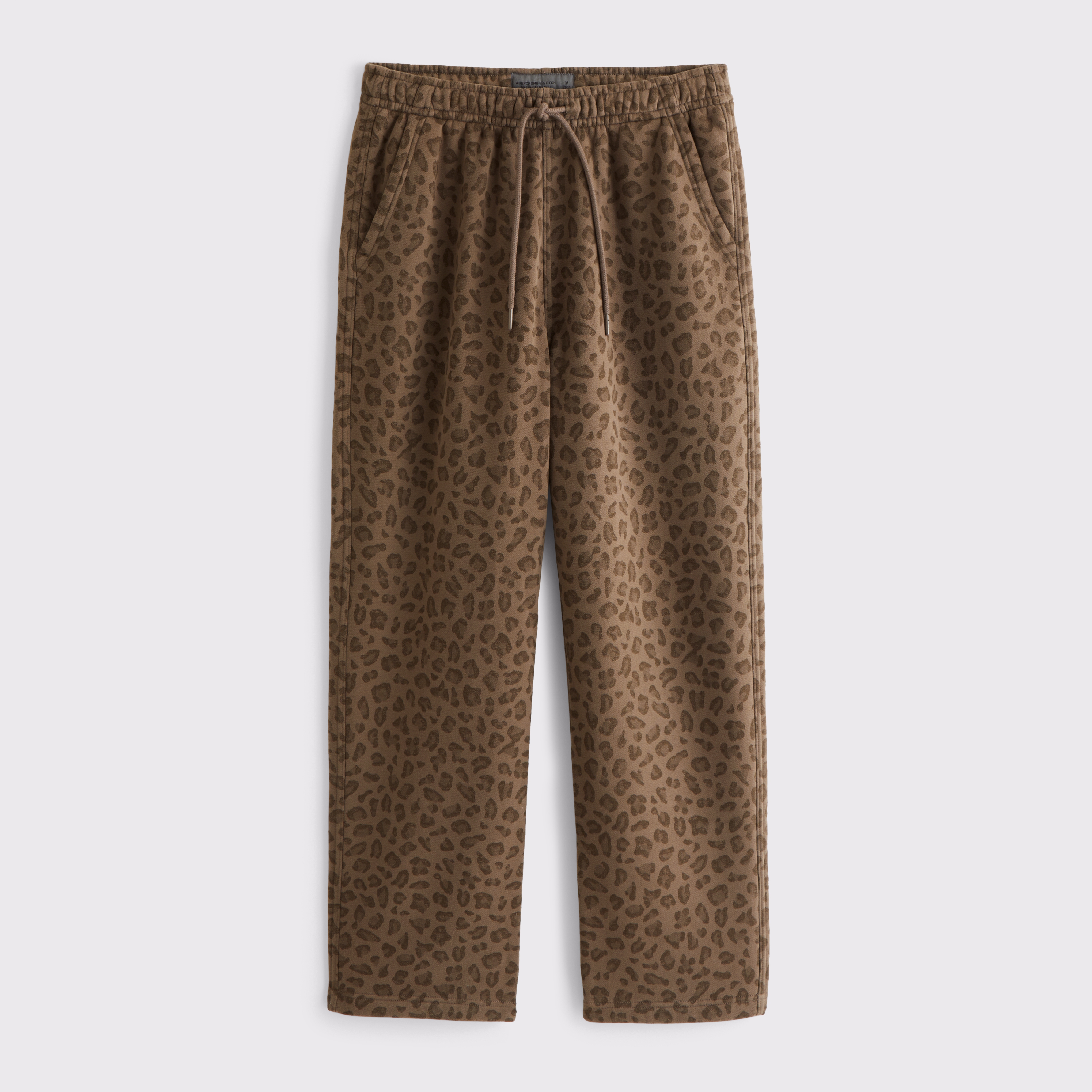 Abercrombie & Fitch Essential Baggy Open-hem Sweatpant In Brown