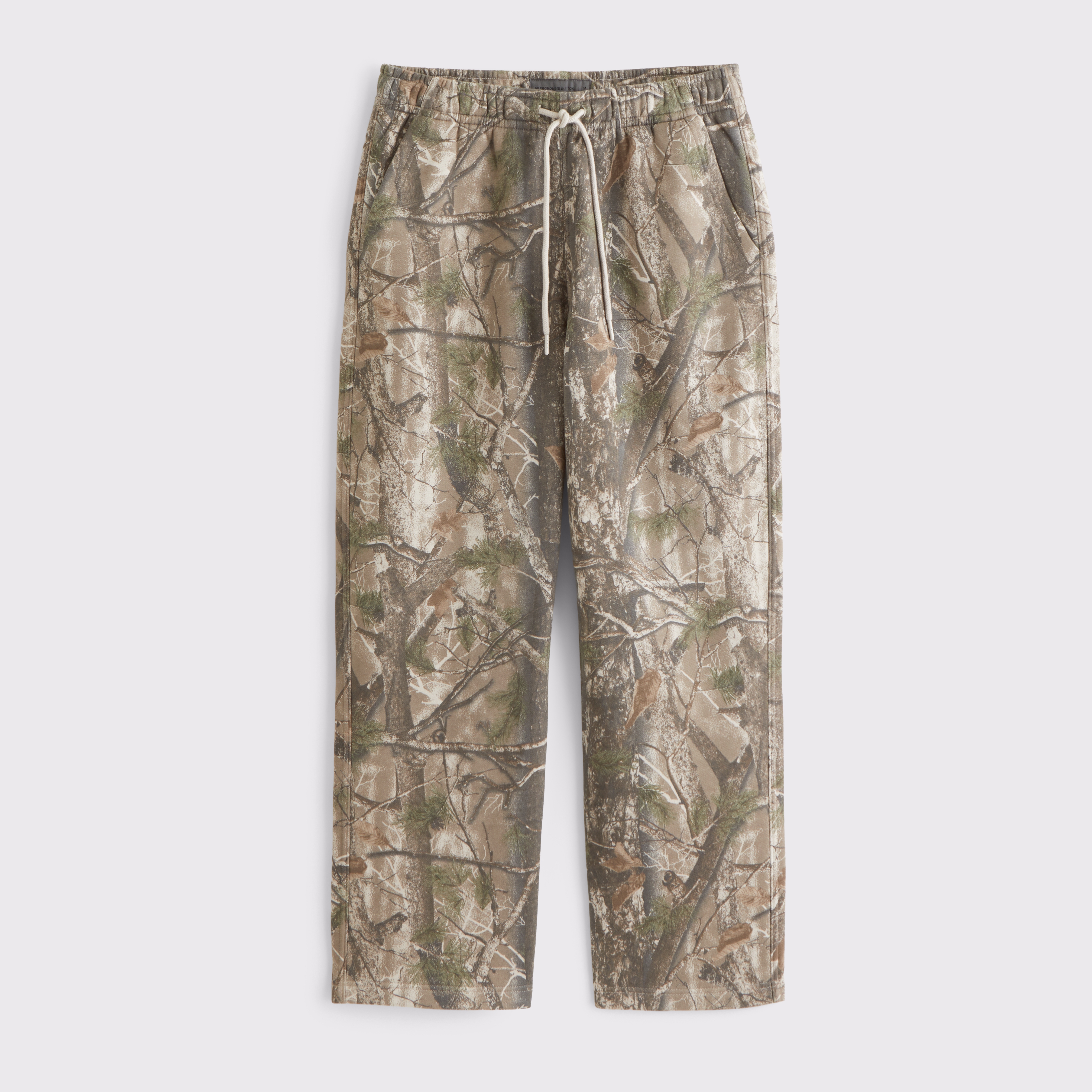 Abercrombie & Fitch Essential Baggy Open-hem Sweatpant In Green