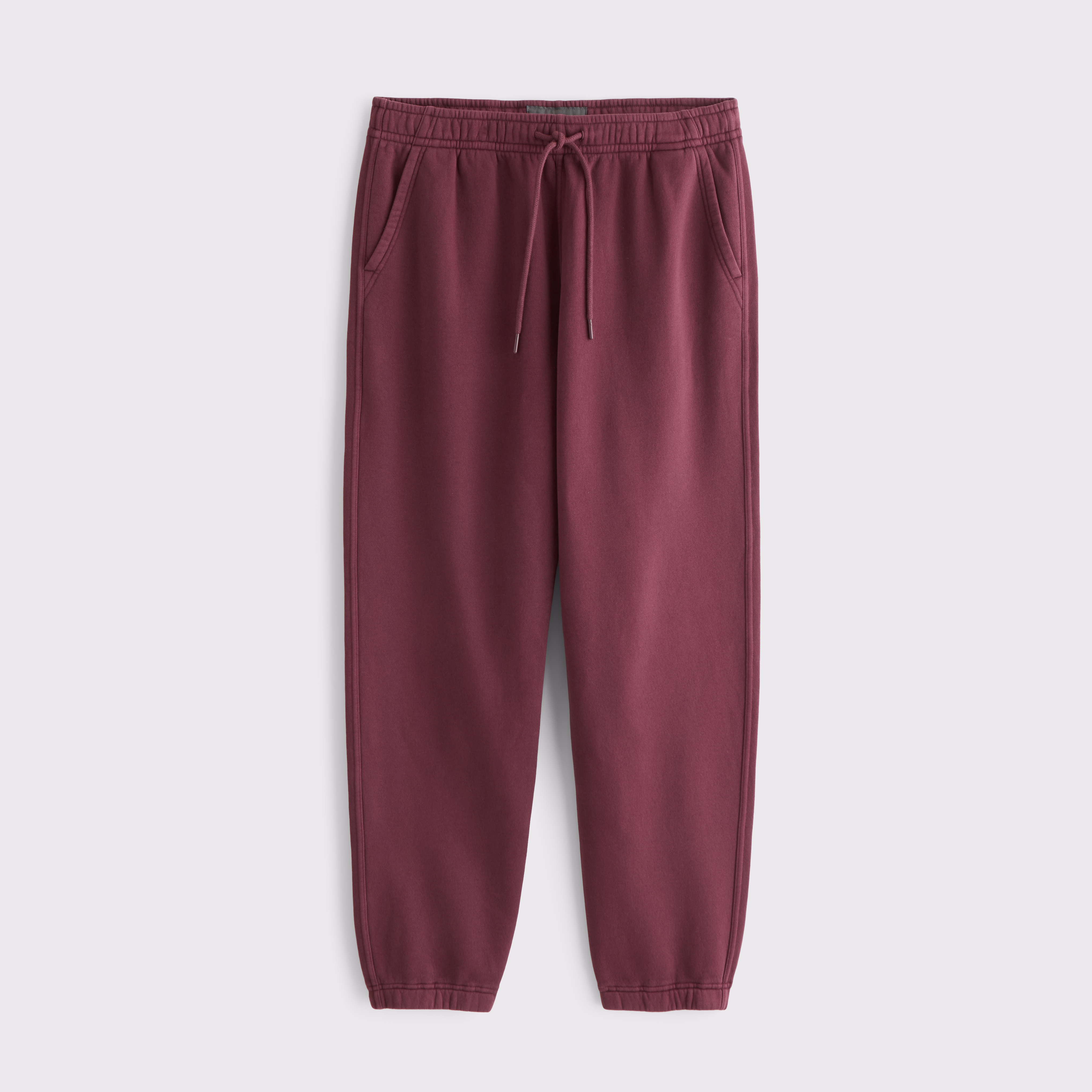 Abercrombie & Fitch Essential Cinched Sweatpant In Burgundy