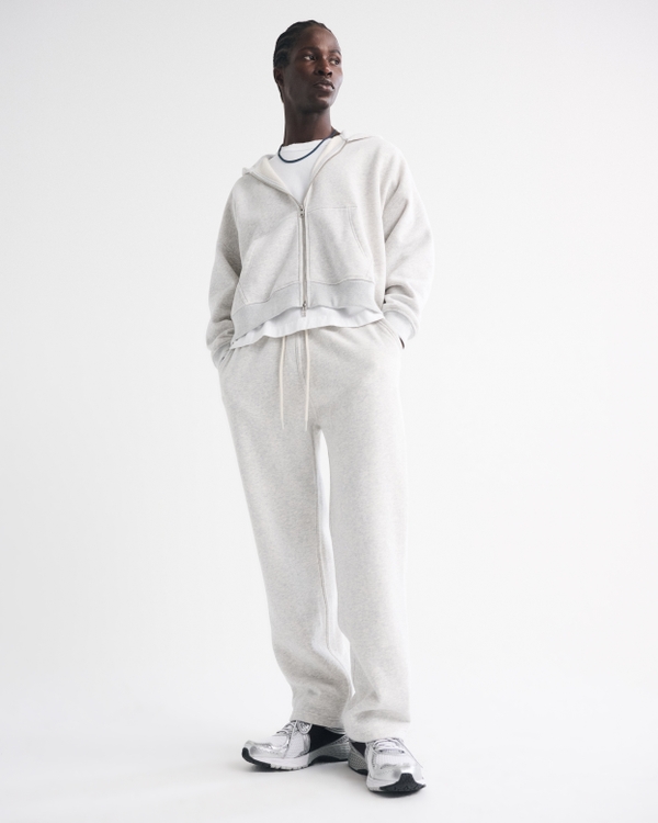 Essential Straight Open-Hem Sweatpant