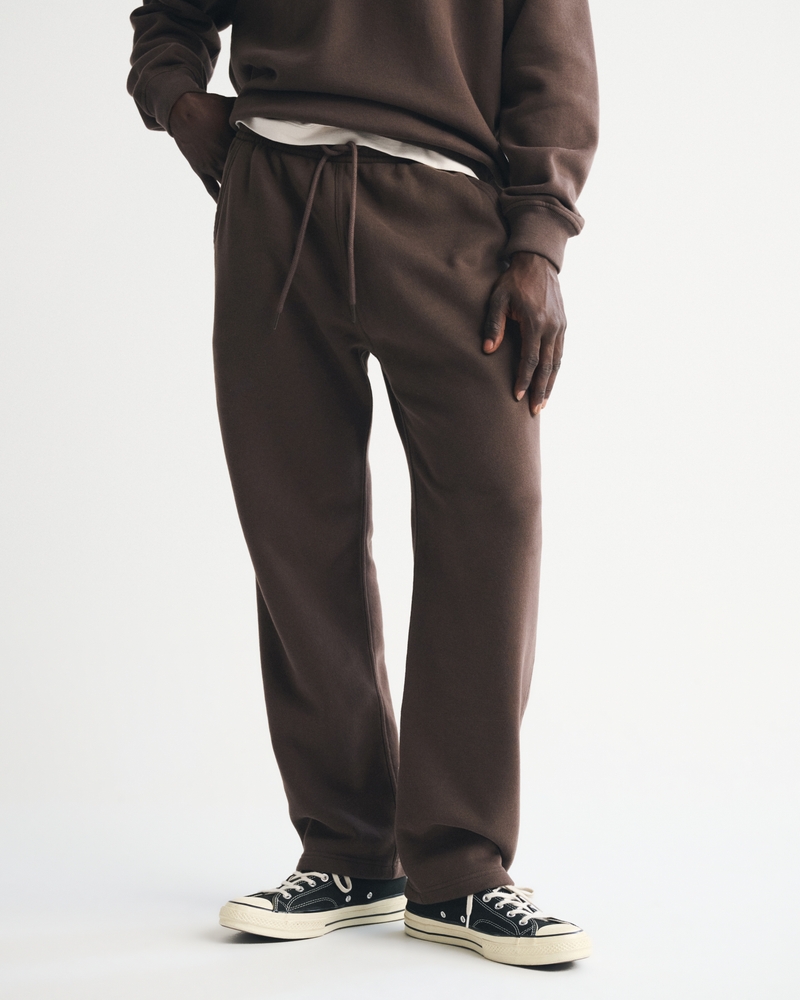 Essential Straight Open-Hem Sweatpant