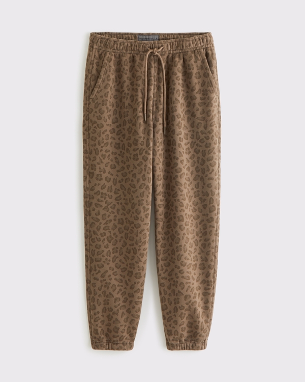 Essential Cinched Sweatpant, Brown Pattern view 1
