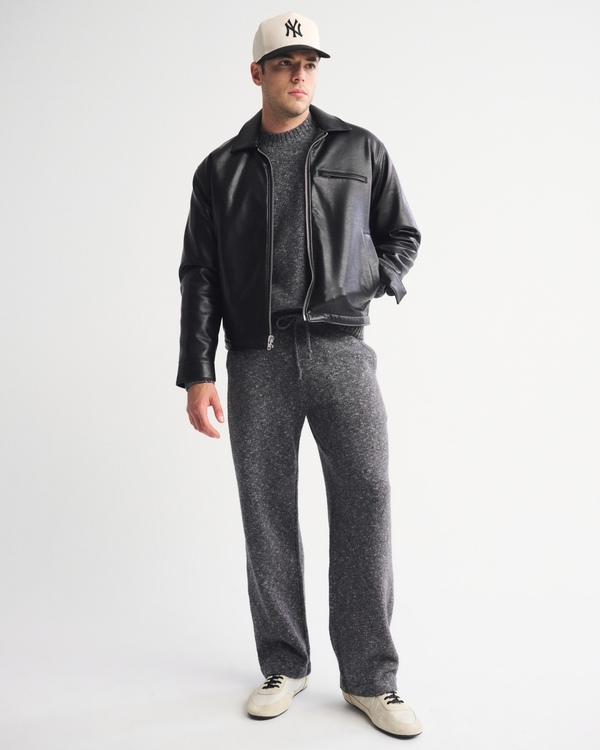 Baggy Open-Hem Sweater Pant