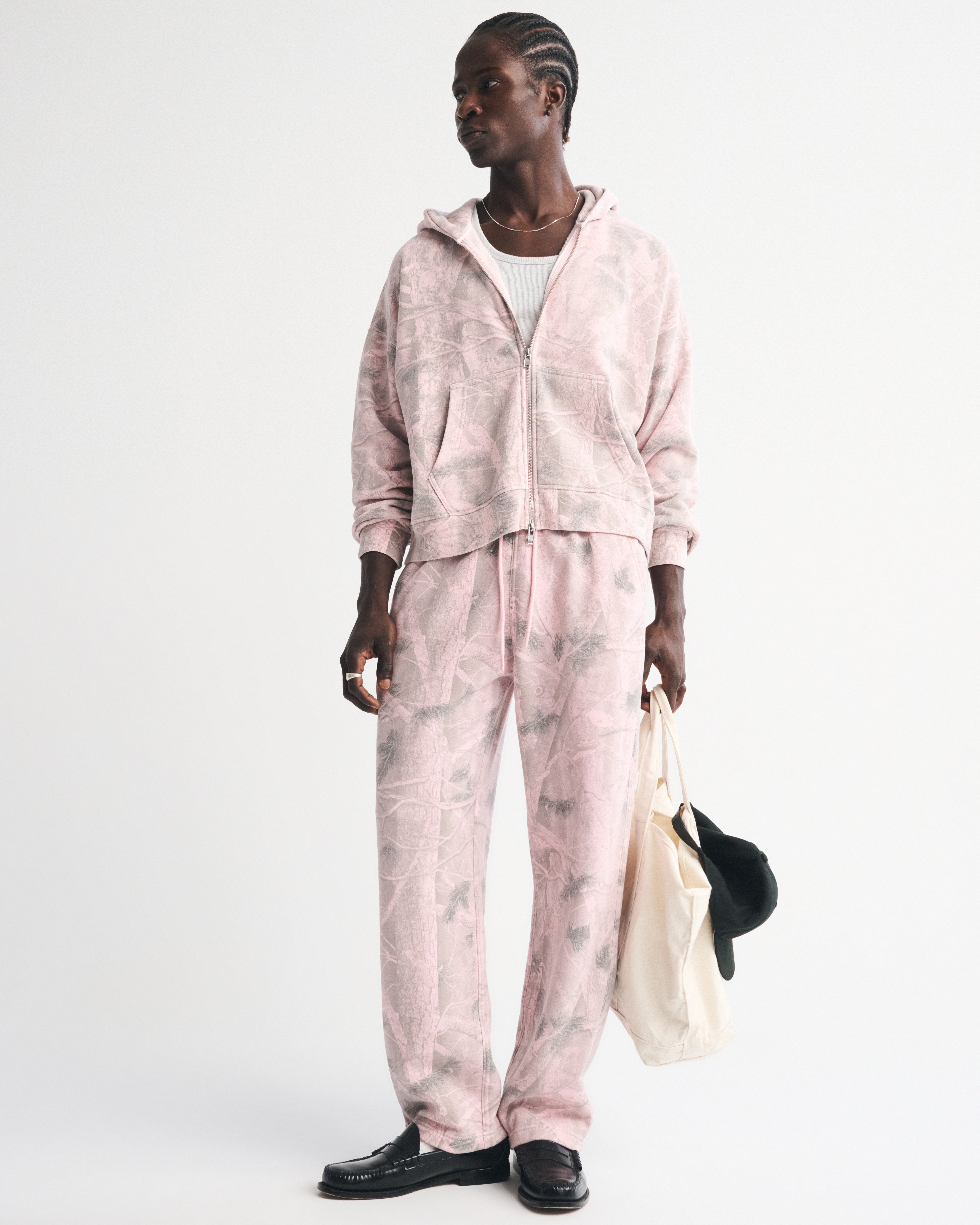 Abercrombie & Fitch Essential Baggy Open-hem Sweatpant In Gray