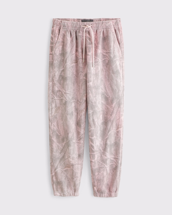Essential Cinched Sweatpant, Pink Camo view 1