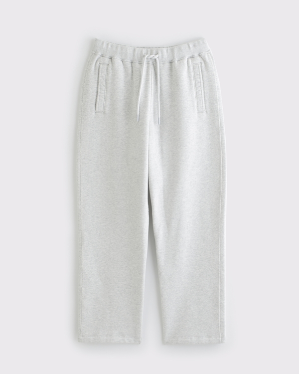 Heritage Heavyweight Baggy Open-Hem Sweatpant, Light Gray view 1