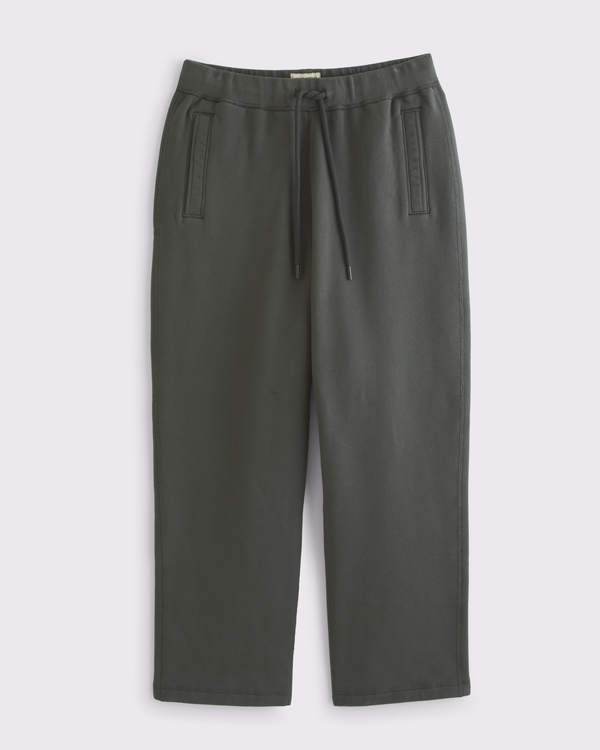 Heritage Heavyweight Baggy Open-Hem Sweatpant, Gray Green view 1