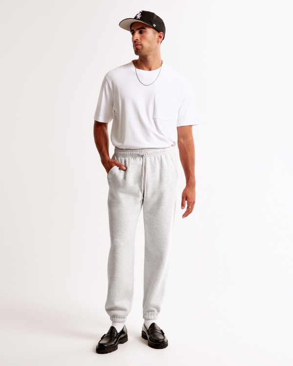 Essential Cinched Sweatpant, Light Heather Gray view 1