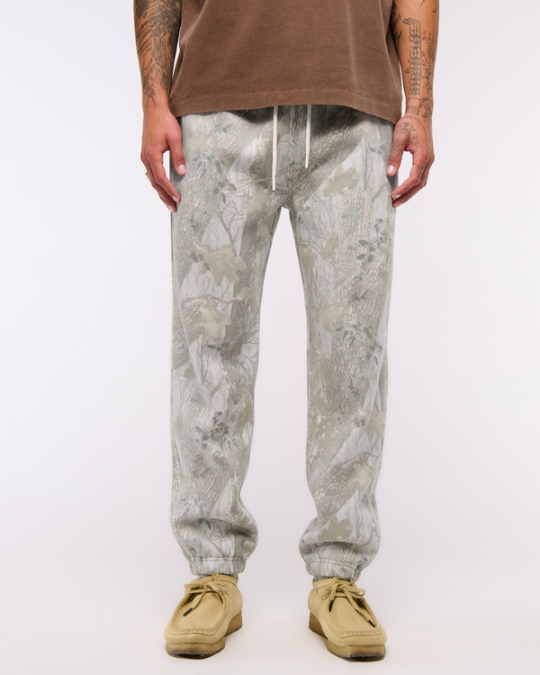 Essential Cinched Sweatpant, Taupe Camo view 2