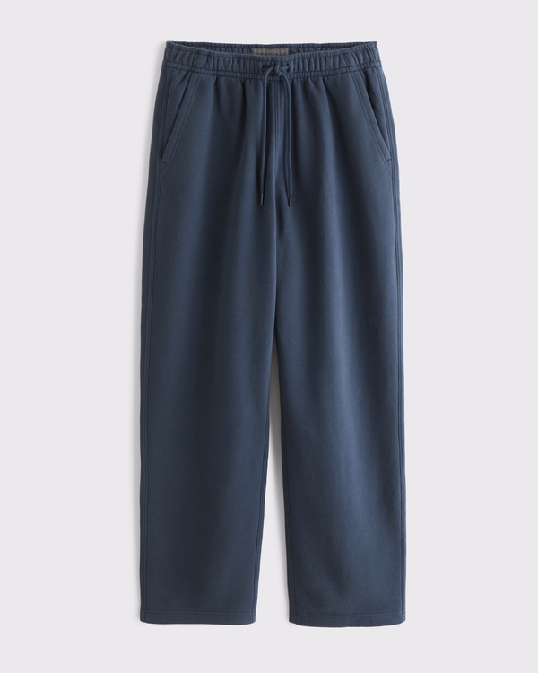 Essential Baggy Open-Hem Sweatpant, Navy view 1