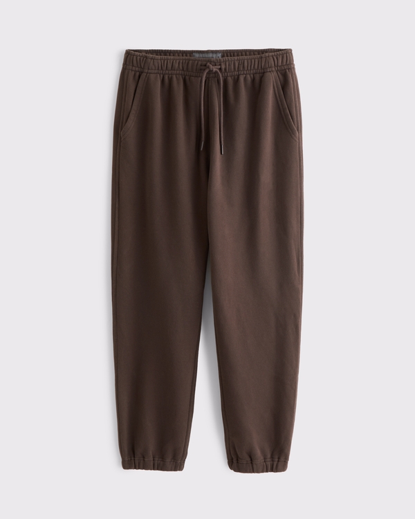 Essential Cinched Sweatpant, Chocolate Brown view 1