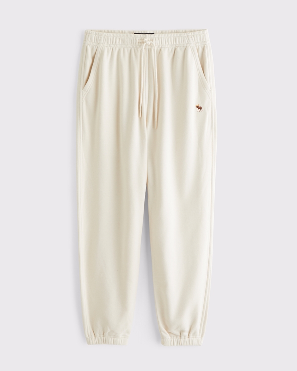 Signature Icon Terry Cinched Sweatpant, Warm Beige view 1
