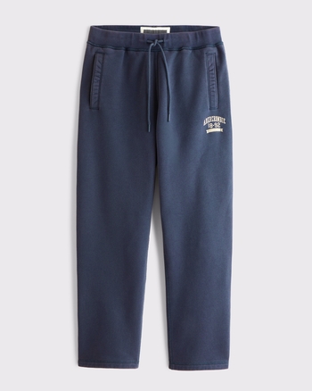 Straight Open-Hem Logo Sweatpant