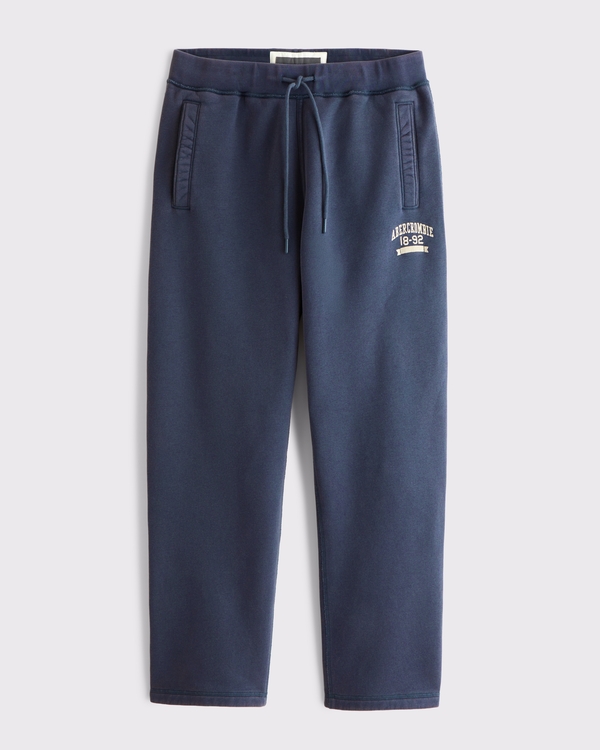 Straight Open-Hem Logo Sweatpant, Sapphire view 1