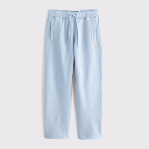 Мужские брюки Abercrombie & Fitch Straight Open-Hem Logo Sweatpant