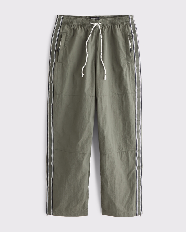 Baggy Track Pant, Olive Gray view 1