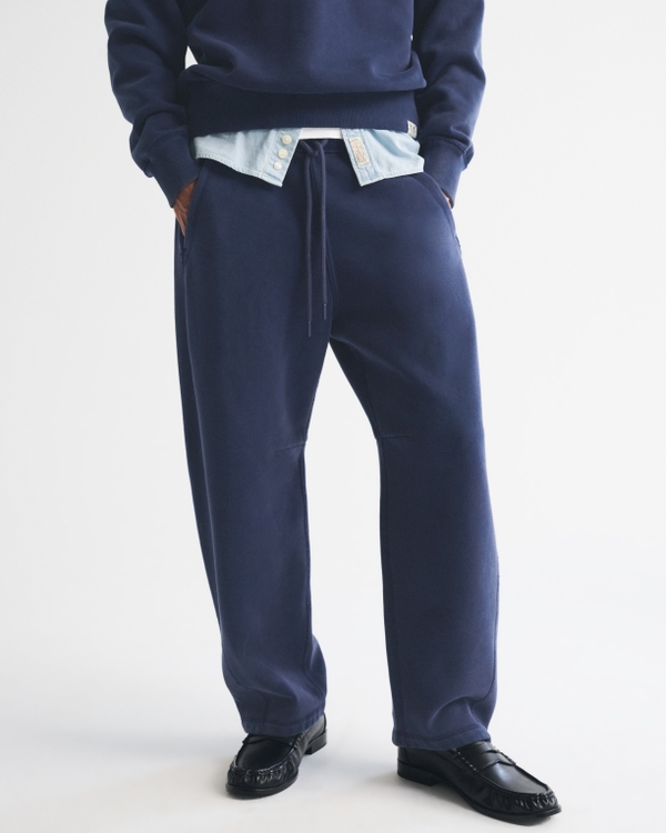 Heritage Heavyweight Barrel Sweatpant, Navy Wash view 2