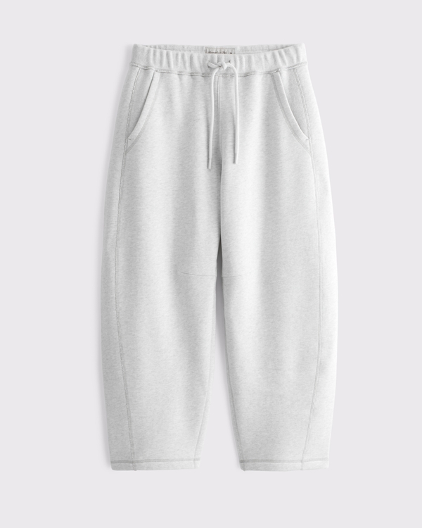 Heritage Heavyweight Barrel Sweatpant, Heather Gray view 1
