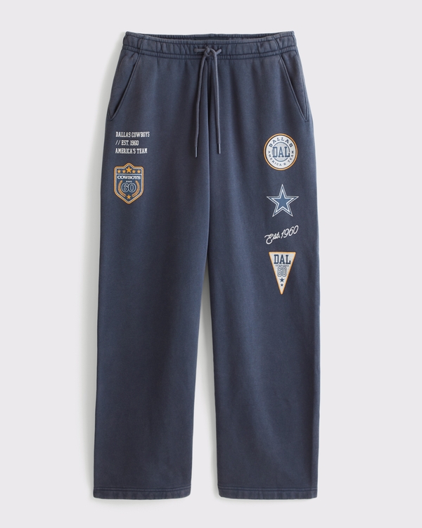 Dallas Cowboys Baggy Open-Hem Sweatpant, Navy-dallas Cowboys view 1
