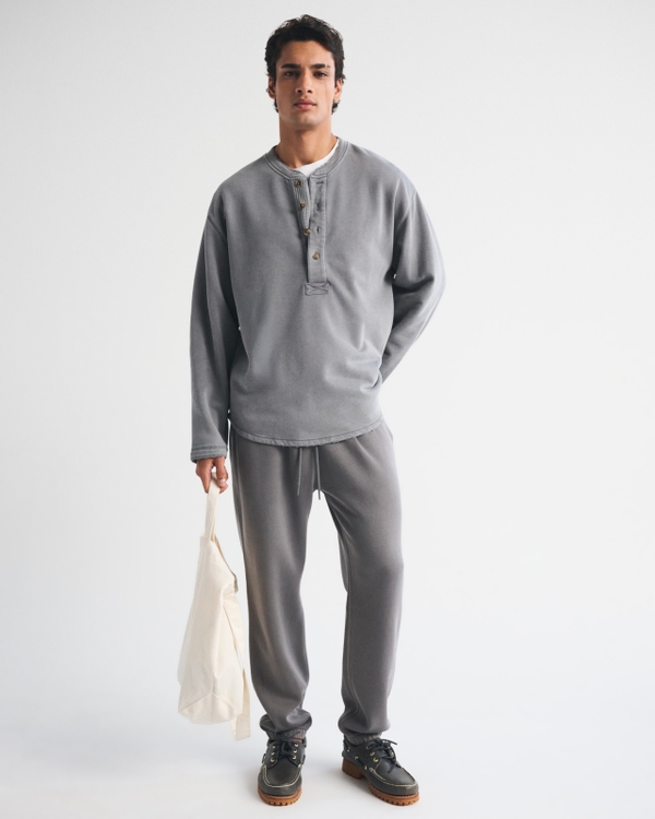 Essential Cinched Sweatpant, Cool Gray view 1
