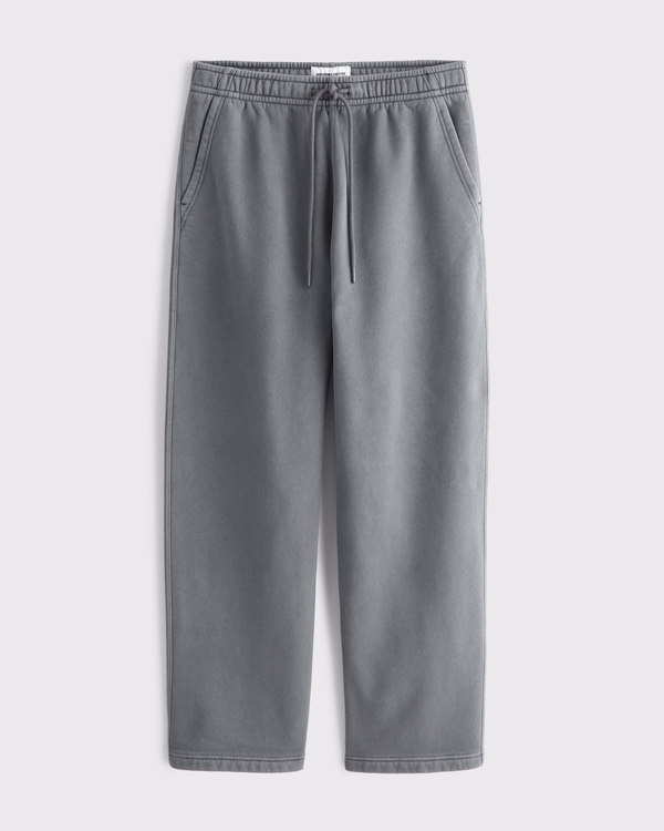 Essential Straight Open-Hem Sweatpant, Cool Gray view 1
