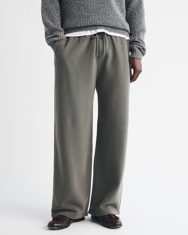 Essential Ultra Baggy Open-Hem Sweatpant, Cool Gray view 2