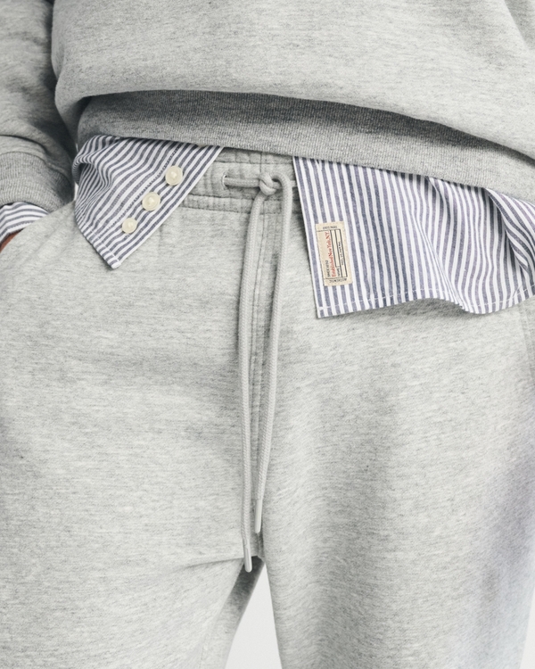 Essential Staight Open-Hem Sweatpant, Dark Heather Gray view 2