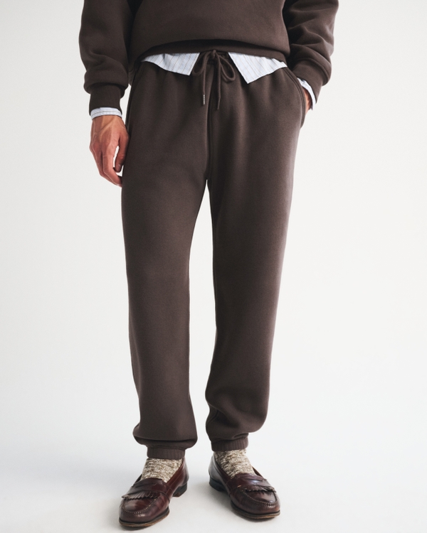 Essential Cinched Sweatpant, Dark Brown view 2