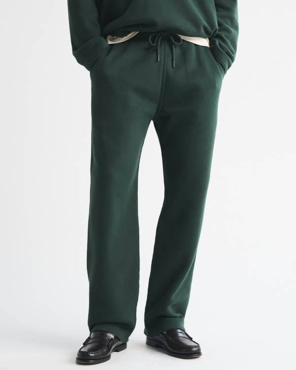 Essential Straight Open-Hem Sweatpant, Dark Spruce view 2