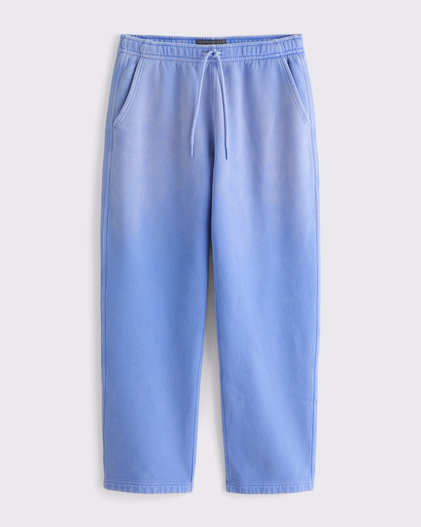 Essential Baggy Open-Hem Sweatpant, Light Blue Wash view 1