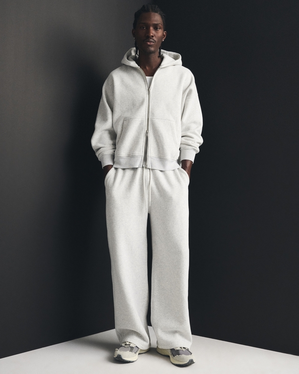 Essential Ultra Baggy Sweatpant, Heather Gray view 1