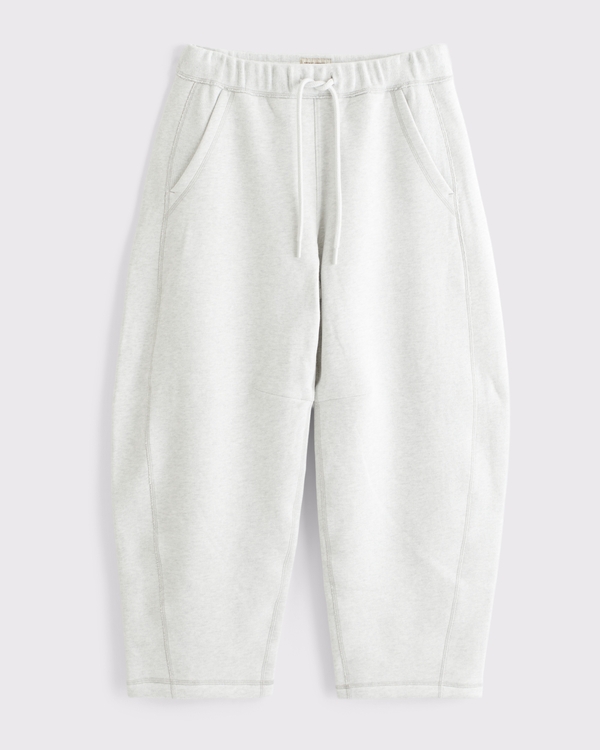 Essential Heavyweight Barrel Sweatpant, Heather Gray view 1