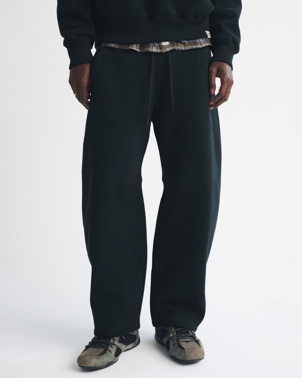 Essential Heavyweight Barrel Sweatpant, Black view 2