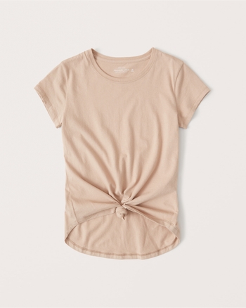abercrombie knotted crew tee