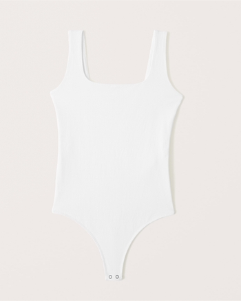 Cotton-Blend Seamless Fabric Tank Bodysuit from Abercrombie & Fitch - $19.97