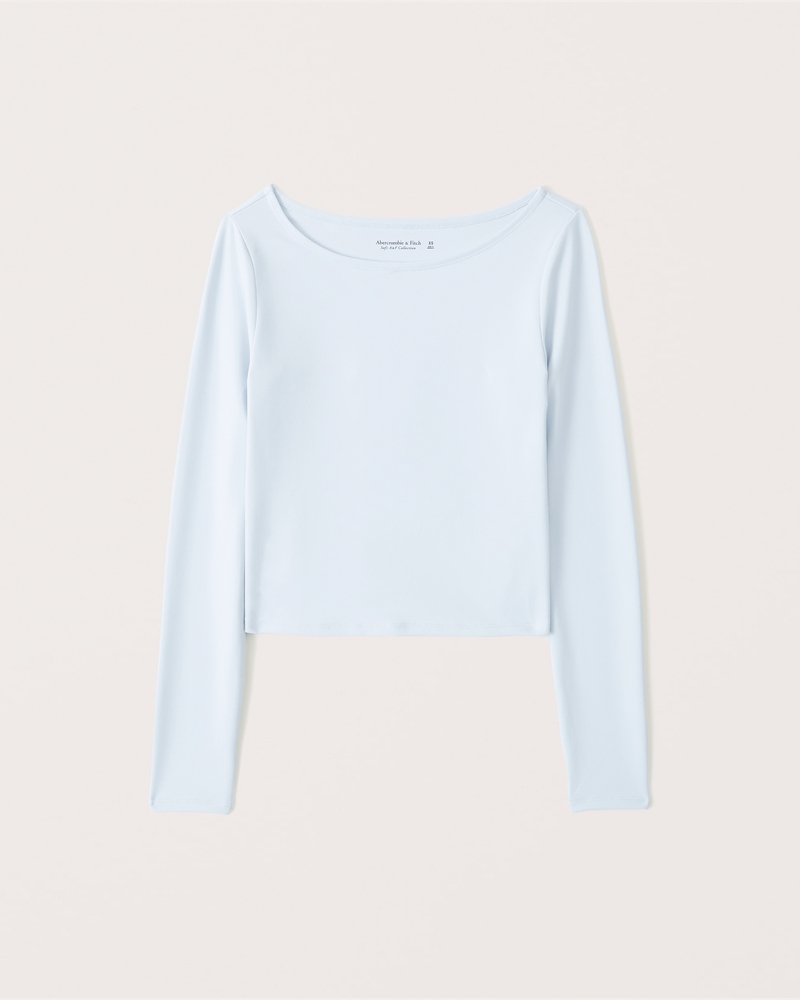 Women's Seamless Fabric Boatneck Top | Women's Clearance | Abercrombie.com