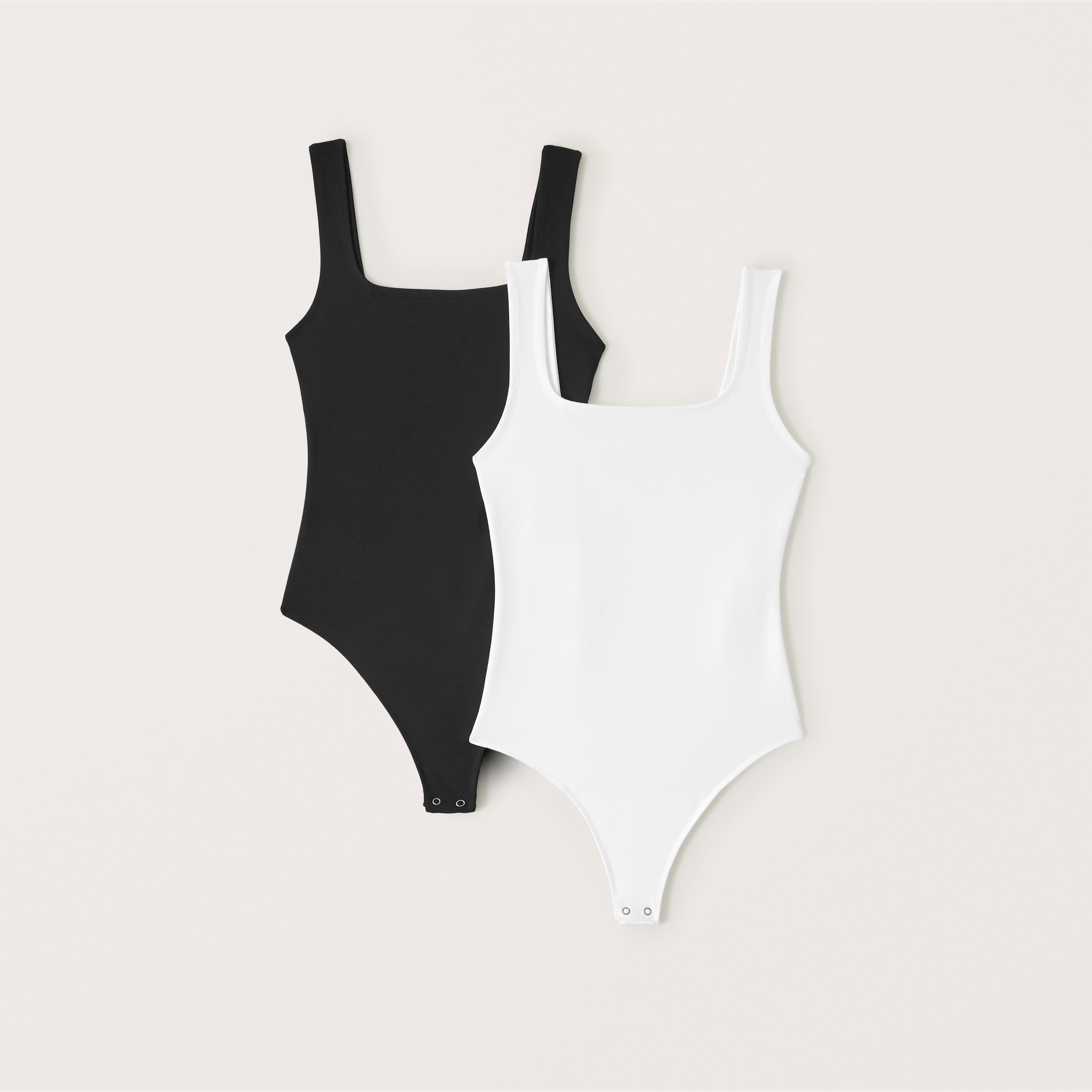 Abercrombie & Fitch 2-pack Seamless Fabric Tank Bodysuits In Multi