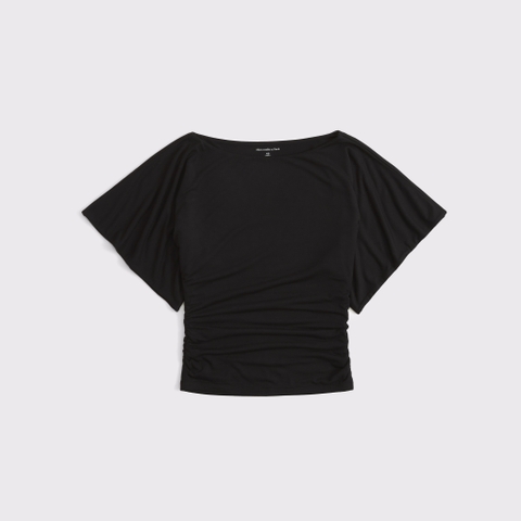 Женские топы Abercrombie & Fitch Super Soft Flutter Sleeve Slash Top