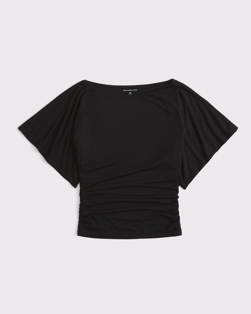 Women's Super Soft Flutter Sleeve Slash Top | Women's Tops