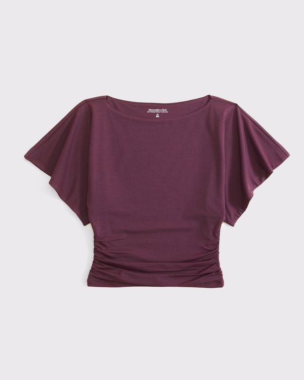 Flutter-Sleeve Slash Top