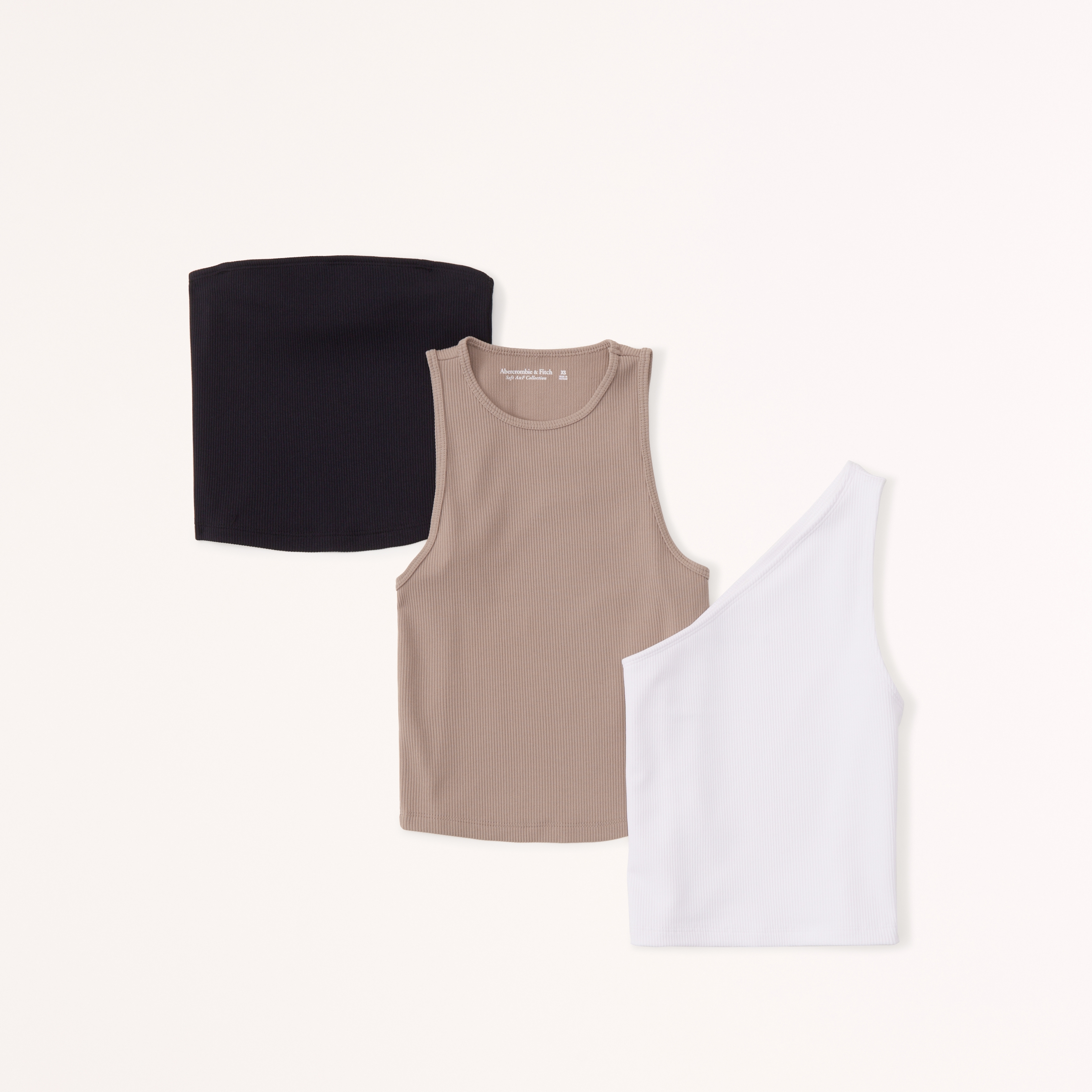 Women's 3-Pack Essential Rib Tuckable Tanks, Women's Tops