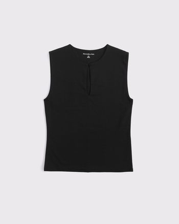 ABERCROMBIE & FITCH Women's Keyhole Tank | Women's New Arrivals | Abercrombie.com