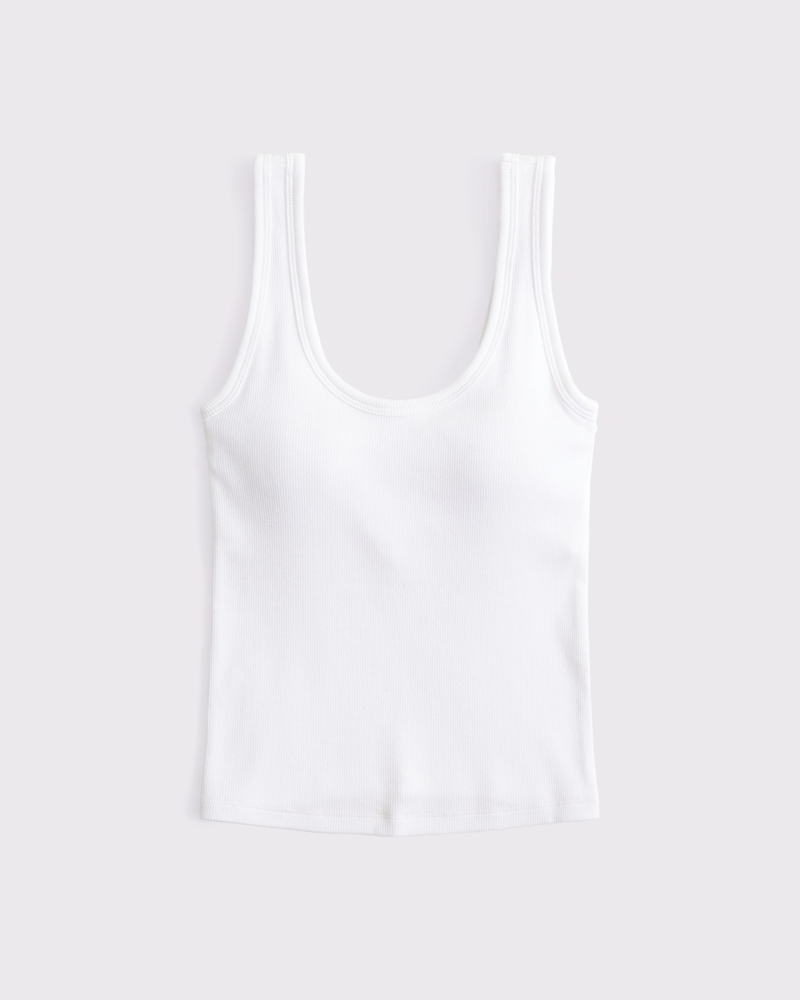 Bra-Free Rib Scoop Neck Tank - thumbnail 10
