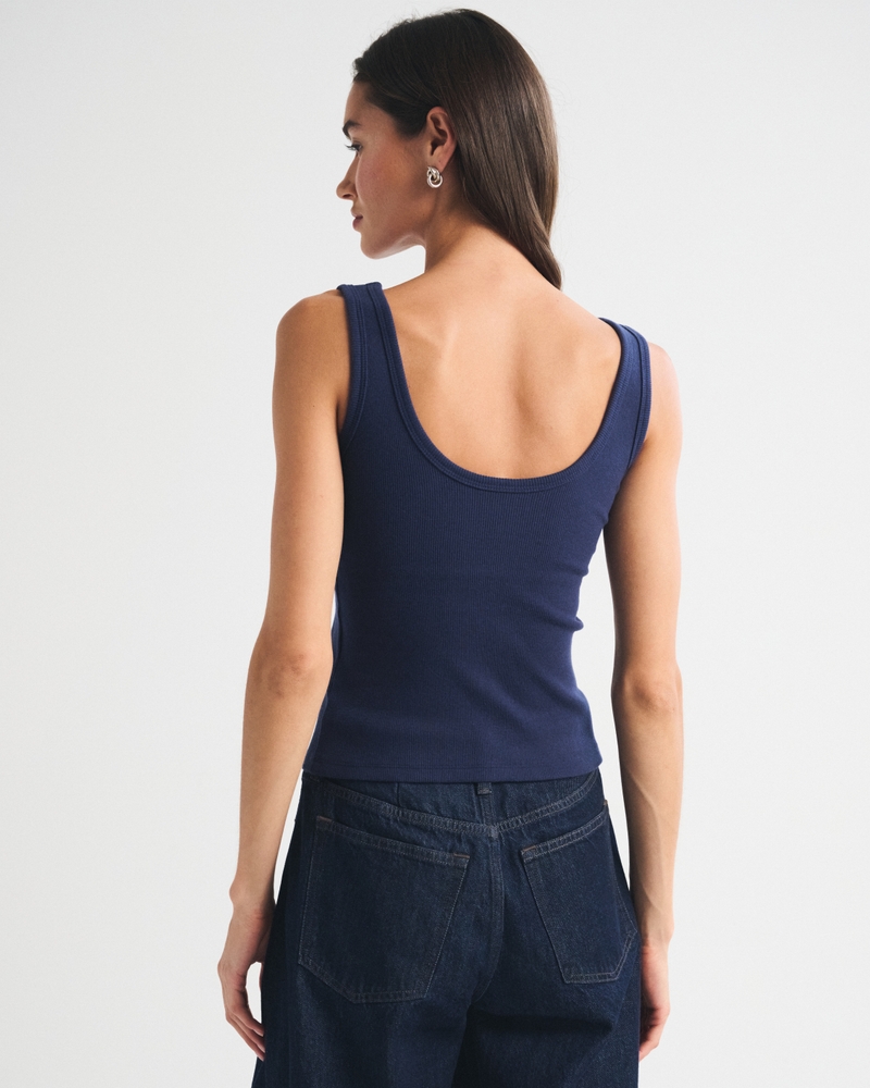 Bra-Free Rib Scoop Neck Tank - thumbnail 9