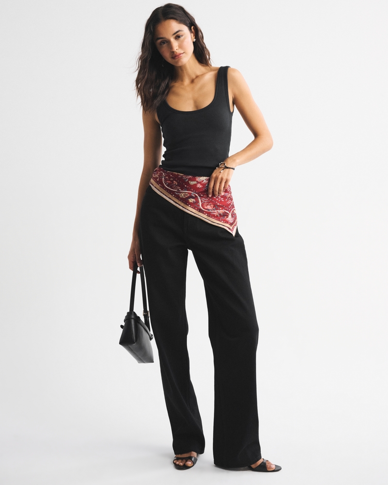 Bra-Free Rib Scoop Neck Tank
