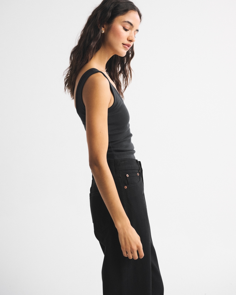 Bra-Free Rib Scoop Neck Tank - thumbnail 3